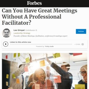 Read more about the article Can You Have Great Meetings Without A Professional Facilitator?