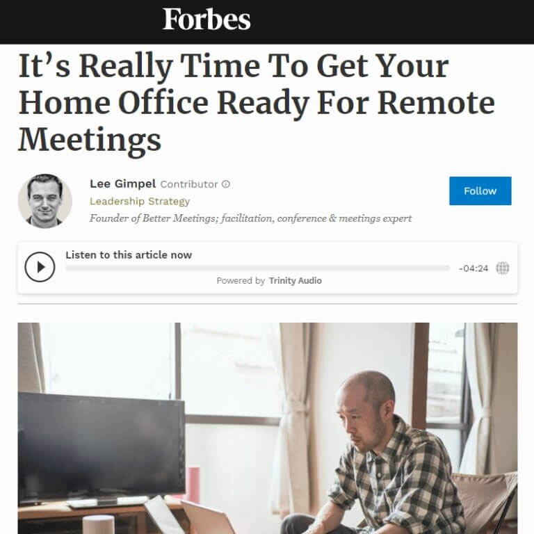 Read more about the article It’s Really Time To Get Your Home Office Ready For Remote Meetings