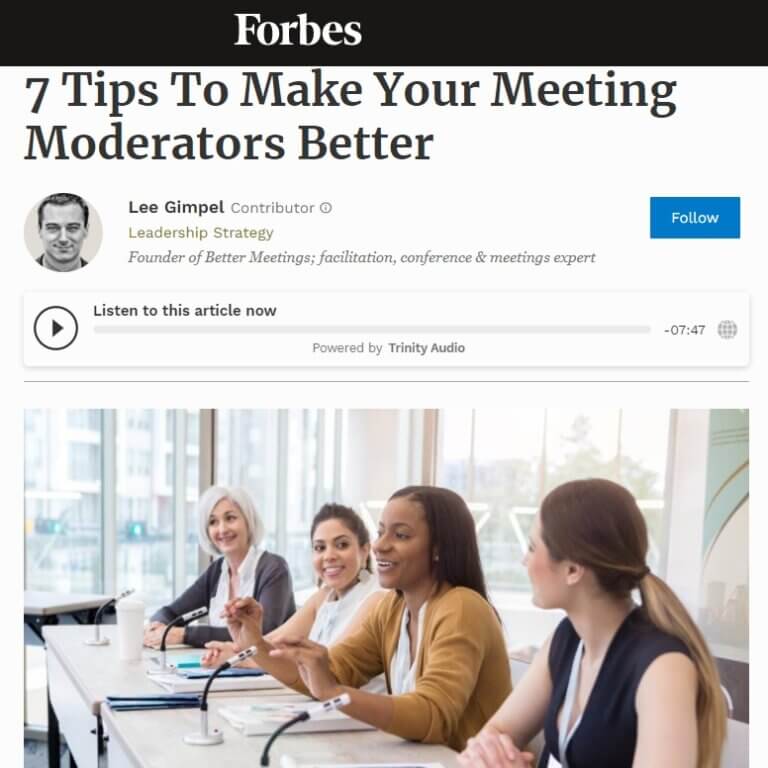 Read more about the article 7 Tips To Make Your Meeting Moderators Better